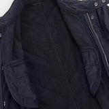 Barbour International Tourer Ariel Polar Quilted Jacket In Navy