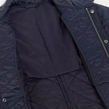 Barbour International Tourer Ariel Polar Quilted Jacket In Navy