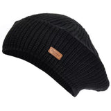 Barbour Beldon Beret Beanie Hat In Black