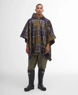 Barbour Tartan Showerproof Poncho in Classic Tartan