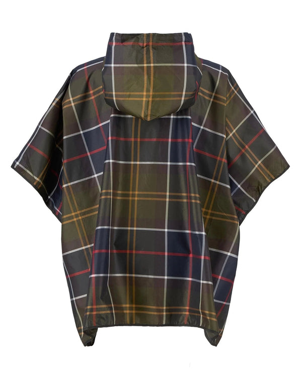 Barbour Tartan Showerproof Poncho in Classic Tartan