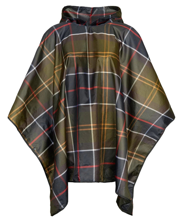 Barbour Tartan Showerproof Poncho in Classic Tartan