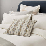 Bedeck of Belfast Asha Textured Weave Bedding in Chalk