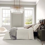 Bedeck of Belfast Asha Textured Weave Bedding in Chalk