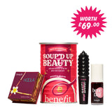 Benefit Soup’d Up Beauty Bronzer, Lip & Cheek Tint & Mascara Trio