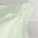 Bianca Fine Linens 400 Thread Count Cotton Sateen Oxford 50x75cm + border Pack of 2 Pillow cases with envelope closure Green