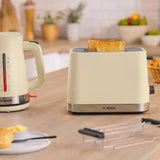 Bosch TAT4M227GB 2 Slice Toaster in Cream