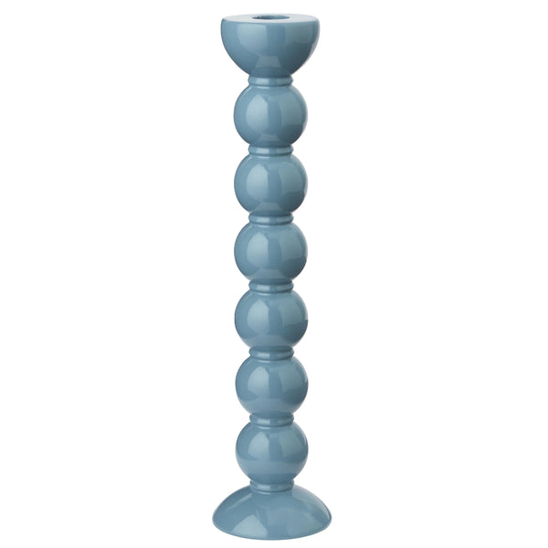 Addison Ross Extra Tall Bobbin Candlestick 33cm In Chambray