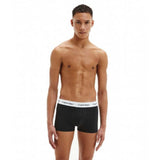 Calvin Klein Men’s Cotton Stretch 3-Pack Trunks in Black