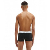 Calvin Klein Men’s Cotton Stretch 3-Pack Trunks in Black