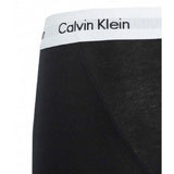 Calvin Klein Men’s Cotton Stretch 3-Pack Trunks in Black