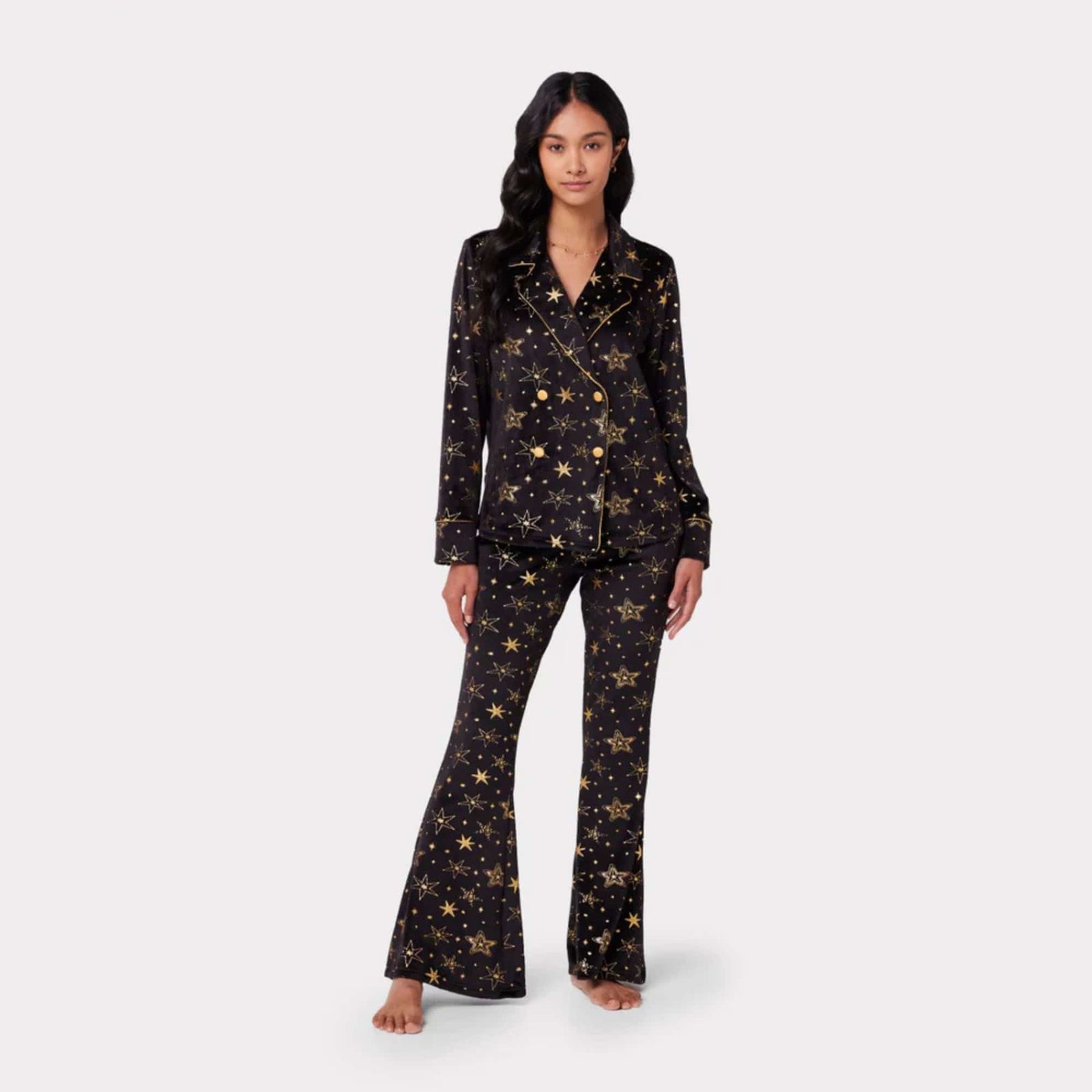 Black and gold pyjamas sale