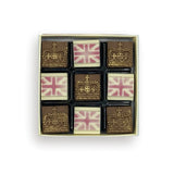 Choc on Choc Coronation Chocolate Flags & Crowns Box