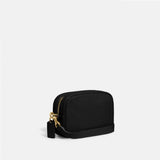 Coach Pebbled Leather Camera Bag In Black