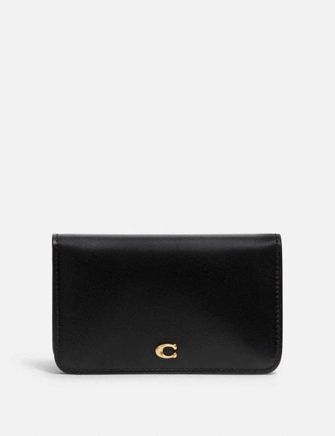 Coach Slim Card Case Black