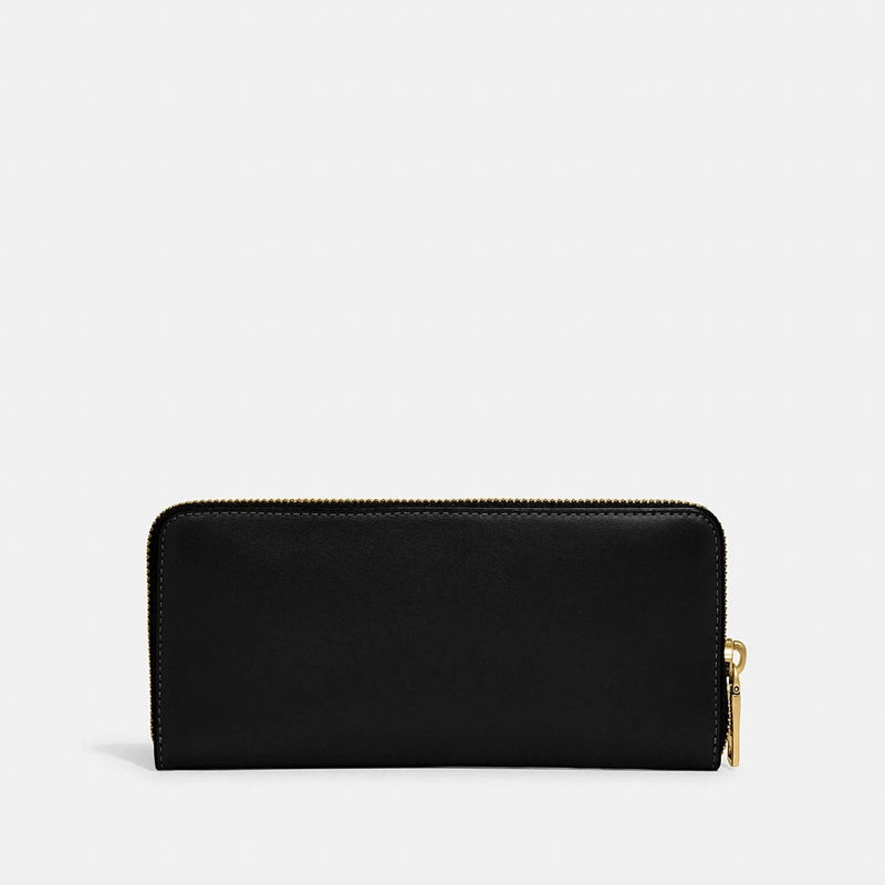 Coach Slim Accordion Zip Wallet in Black