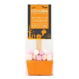 Cocoba Halloween Orange Hot Chocolate Spoon with Marshmallows