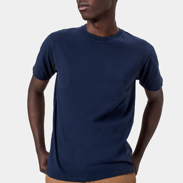 Colorful Standard Men's Organic Classic Short Sleeve T-Shirt In Navy Blue