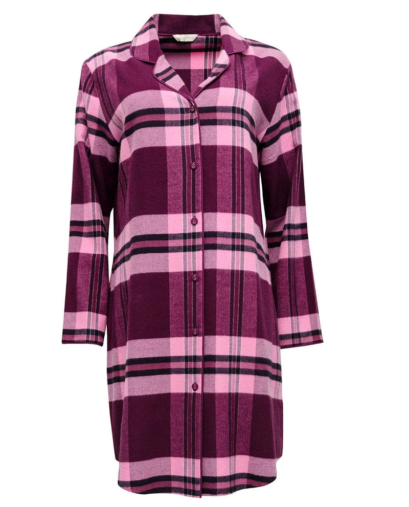 Cyberjammies Eve Super Cosy Check Long Dressing Gown