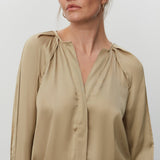 DAY Birger ét Mikkelsen Shelly Modern Drape Top Blonde Khaki