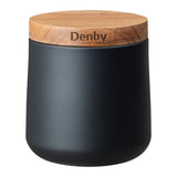 Denby Set Of 3 Black Storage Canisters