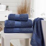 Deyongs Pima Cotton Luxury Bliss Plain Face Towel Denim