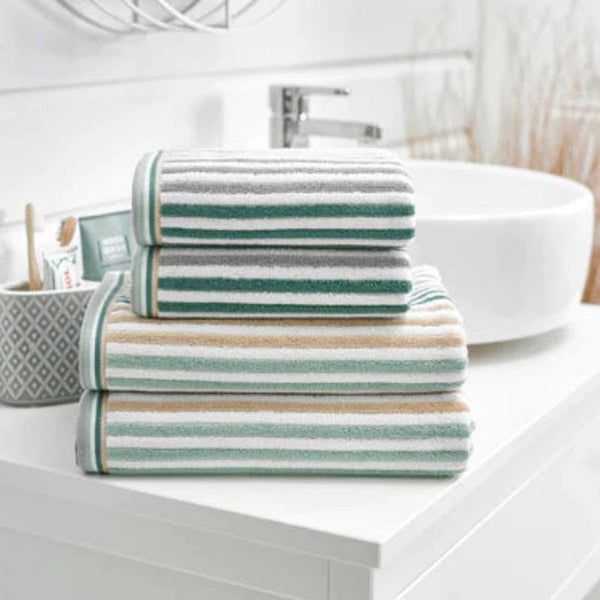 Deyongs Seagrass Hanover Stripe Towels