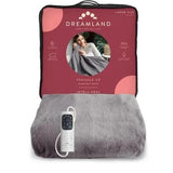 Dreamland Relaxwell Luxury Grey Heated Electric Blanket