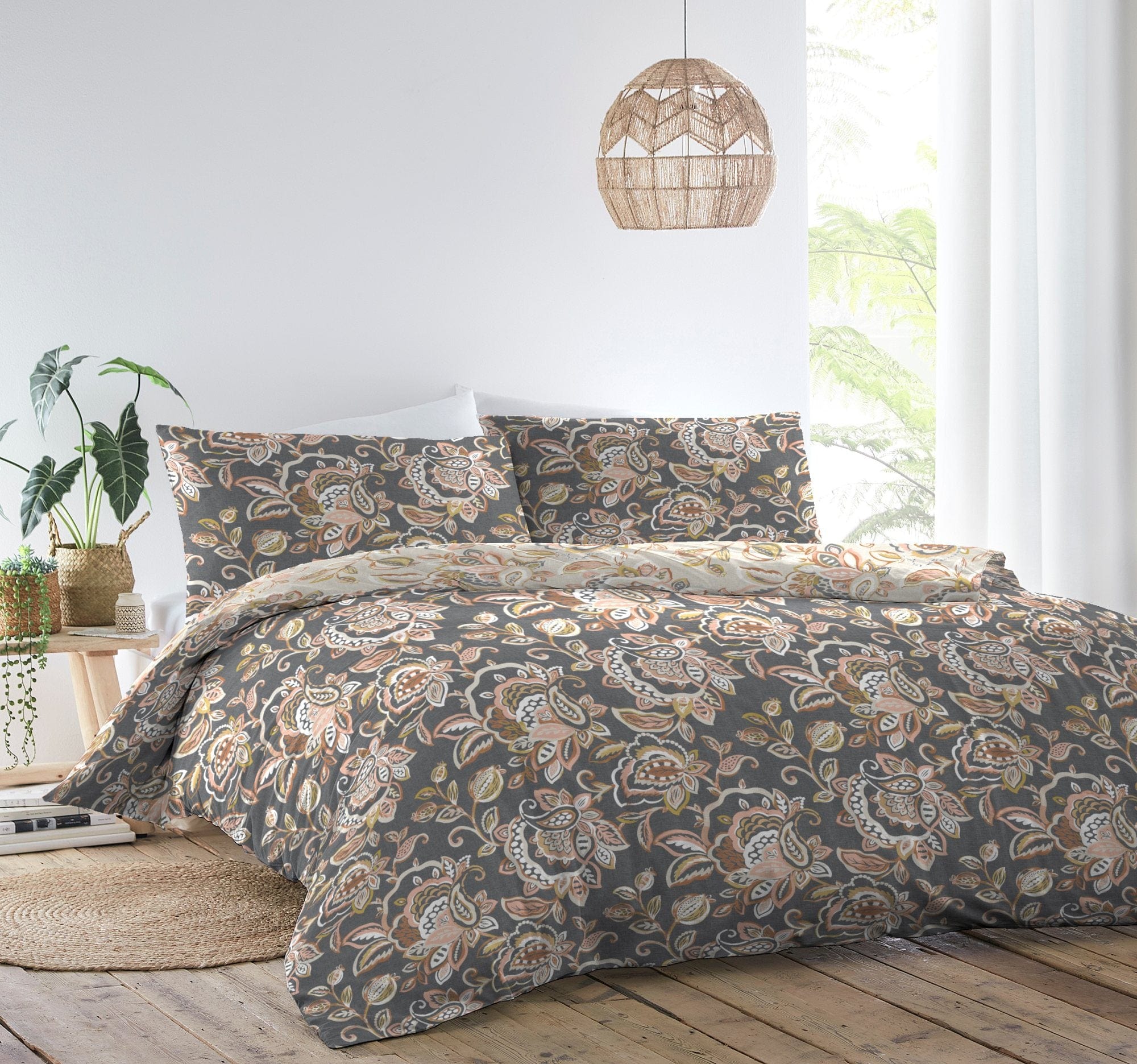 Dreams & Drapes Appletree Marisol Charcoal Duvet Cover Set – Elys Wimbledon