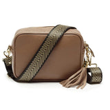 Elie Beaumont Gold Chevron Strap