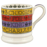 Emma Bridgewater 3 Cheers For King Charles III 1/2 Pint Mug