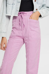 Esprit Hemp Drawstring Trousers Lilac