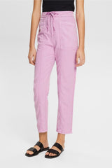 Esprit Hemp Drawstring Trousers Lilac