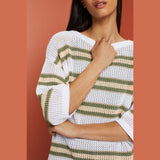 Esprit Sweaters In White and Khaki