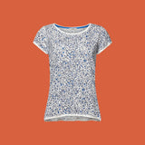 Esprit T-shirt With An All-Over Print, 100% Cotton In New White