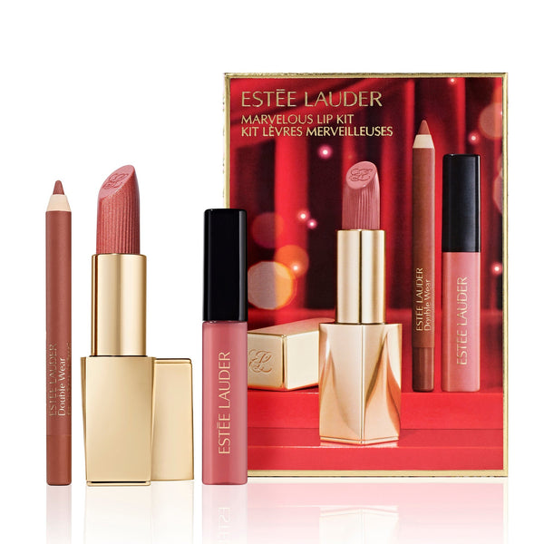 Estée Lauder Marvelous Lip 3-Piece Makeup Gift Set