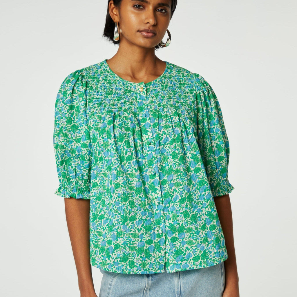 Fabienne Chapot June SS Blouse in Green Clueless