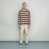 Folk Relaxed Fit Shirt - Copper Flannel Check