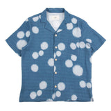 Folk SS Soft Collar - Indigo Woad Dot Print Blue