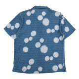 Folk SS Soft Collar - Indigo Woad Dot Print Blue