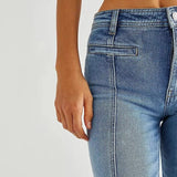 Free People Firecracker Flare Jeans Mid Stone