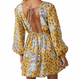 Free People Soli Mini Dress Golden Hour