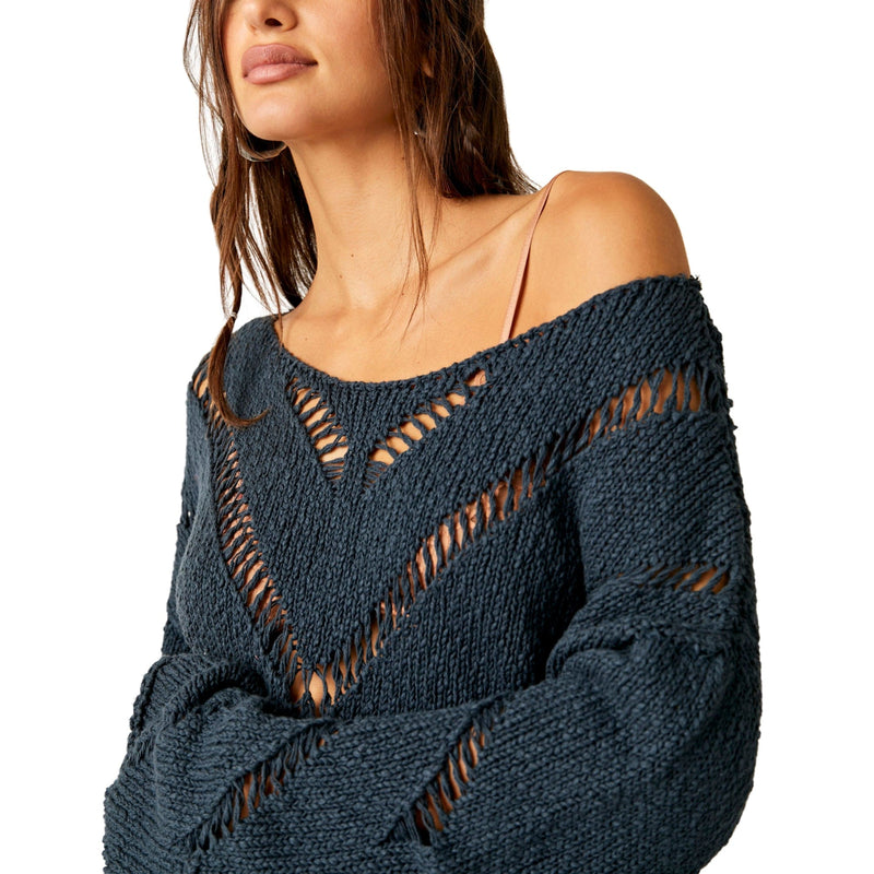 Free people hotsell chevron sweater