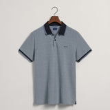 GANT 4-Color Oxford Piqué Polo Shirt Gentle Blue