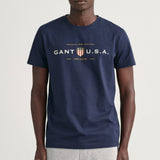 GANT Banner Shield T-Shirt Evening Blue