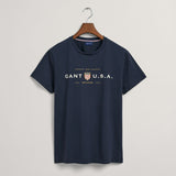 GANT Banner Shield T-Shirt Evening Blue