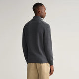 GANT Casual Cotton Half-Zip Sweater In Grey