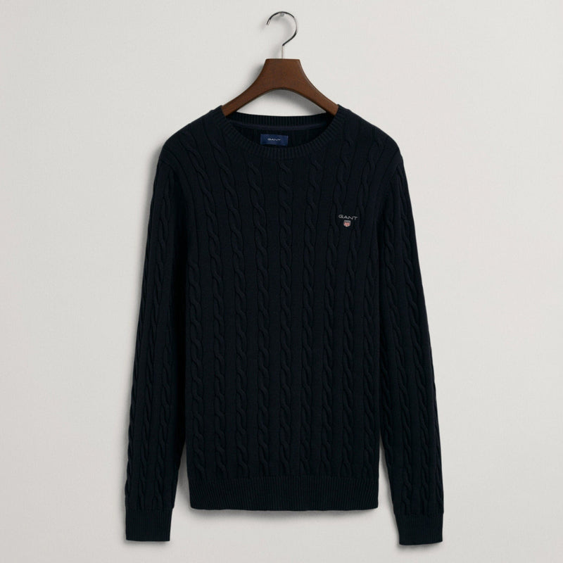 Cable-Knit Crew Neck Sweater – George Richards