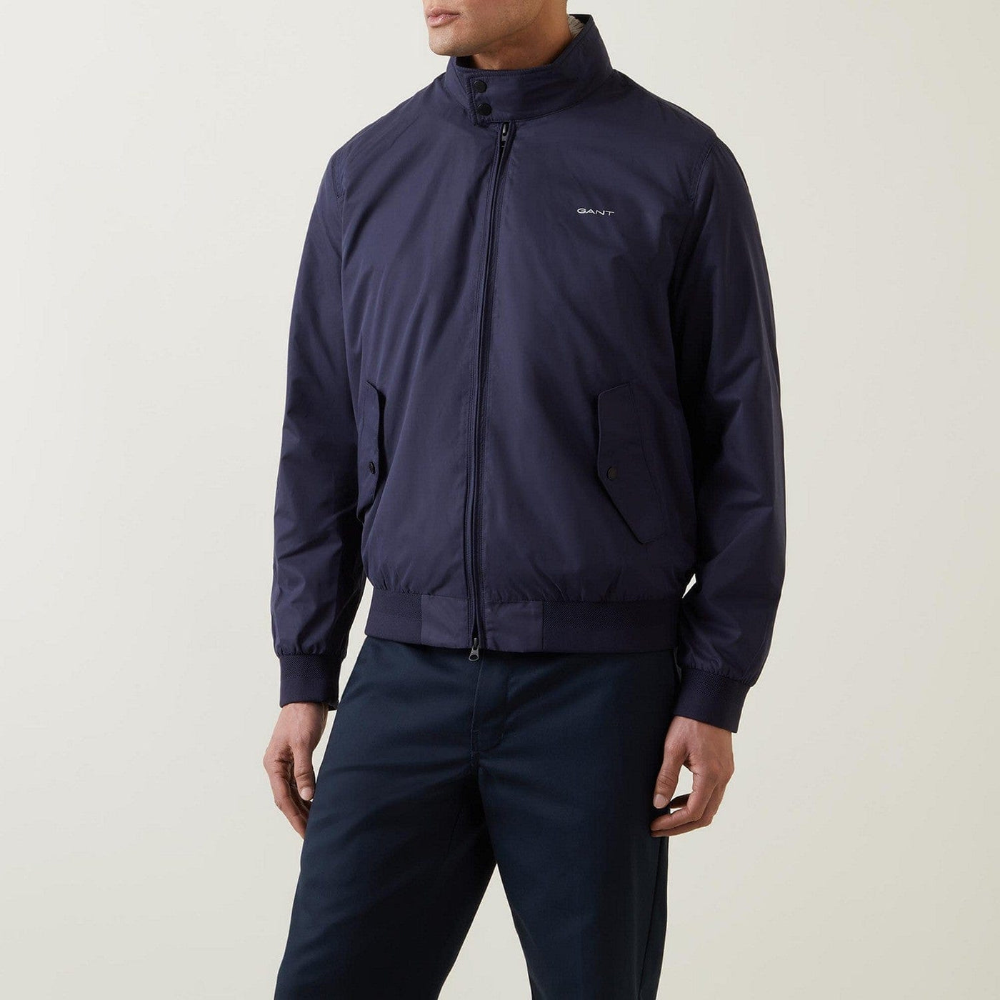 Gant Lightweight Harrington Jacket in Evening Blue