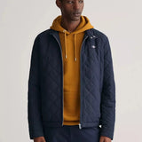 GANT Quilted Windcheater Jacket in Evening Blue